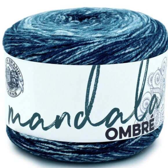 Lion Brand Mandala Ombre Yarn in Harmony (Blue) - Picture 1 of 8